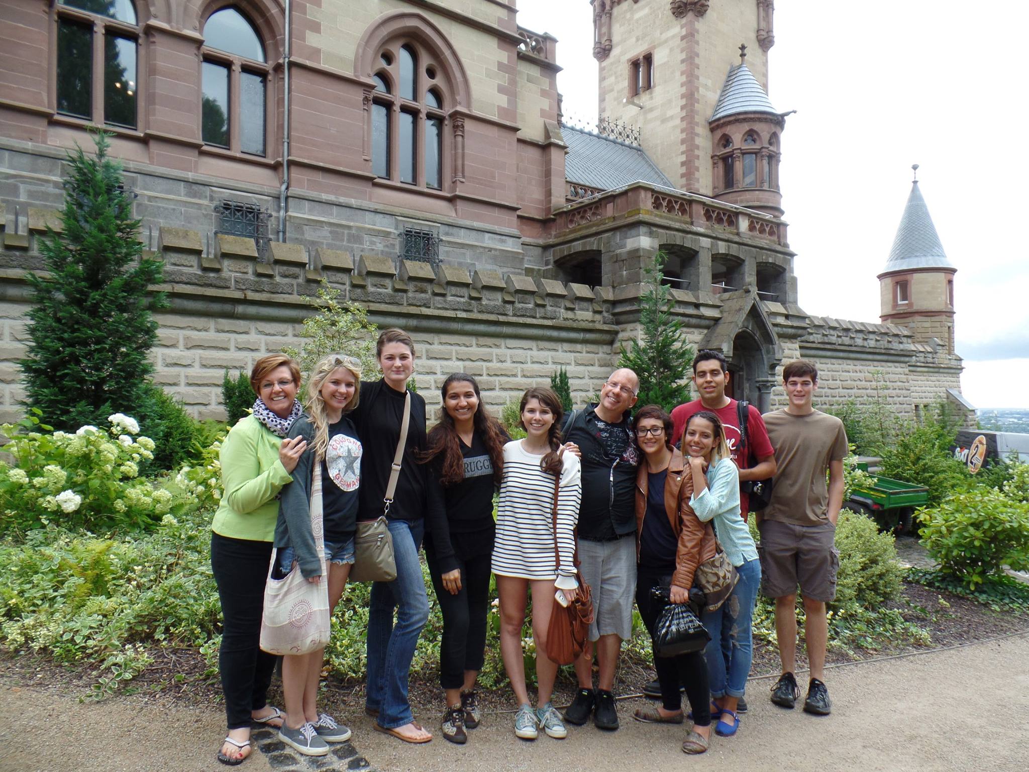 Group on study abroad trip
