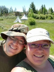 Couple selfie at Wind River Wyoming