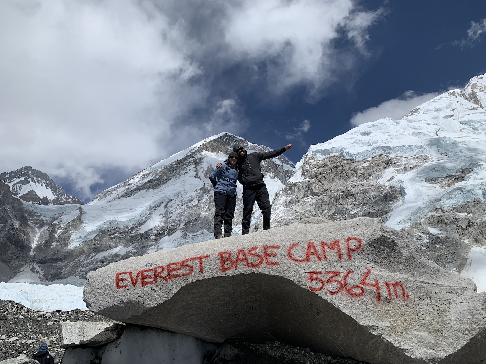 Couple at Mount Everest Base Camp