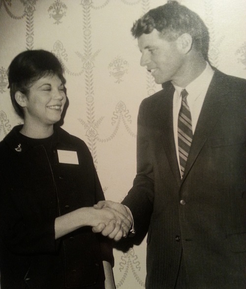 Polly Baca with Robert Kennedy