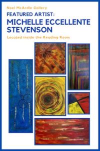 Art exhibit poster for Michelle Stevenson's paintings