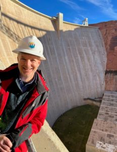 Bart Deming at the Glen Canyon Dam on the Colorado River in Page, Arizona