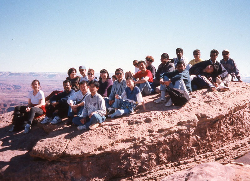 CSU international students visiting Moab, Utah, in 1997