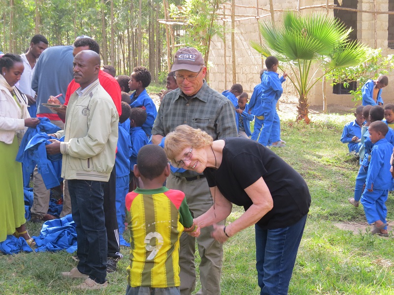 Robert and Nancy Sturtevant helped build and develop a preschool in Ethiopia when they volunteered there for the Peace Corps.
